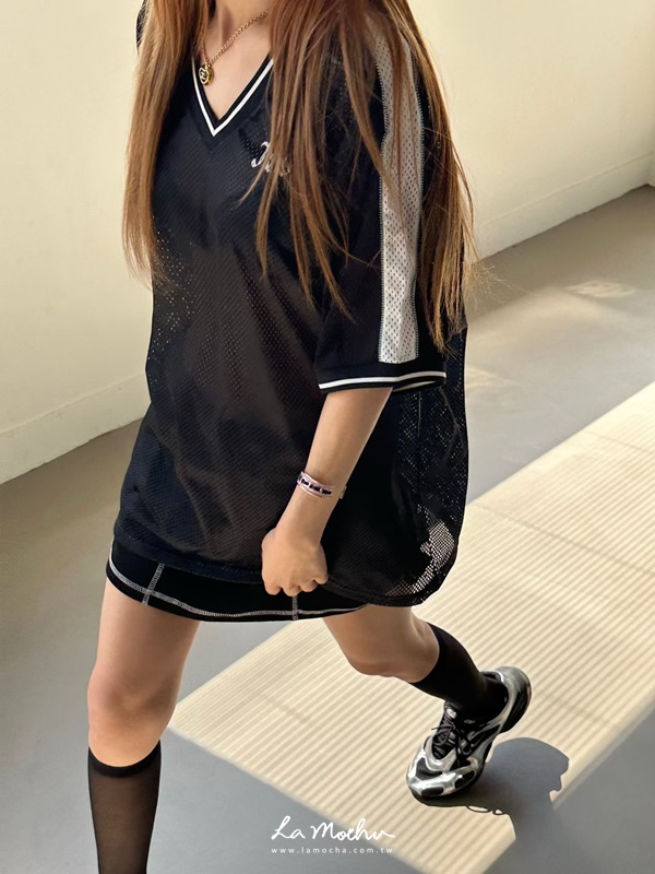 涼感布棒球長版上衣